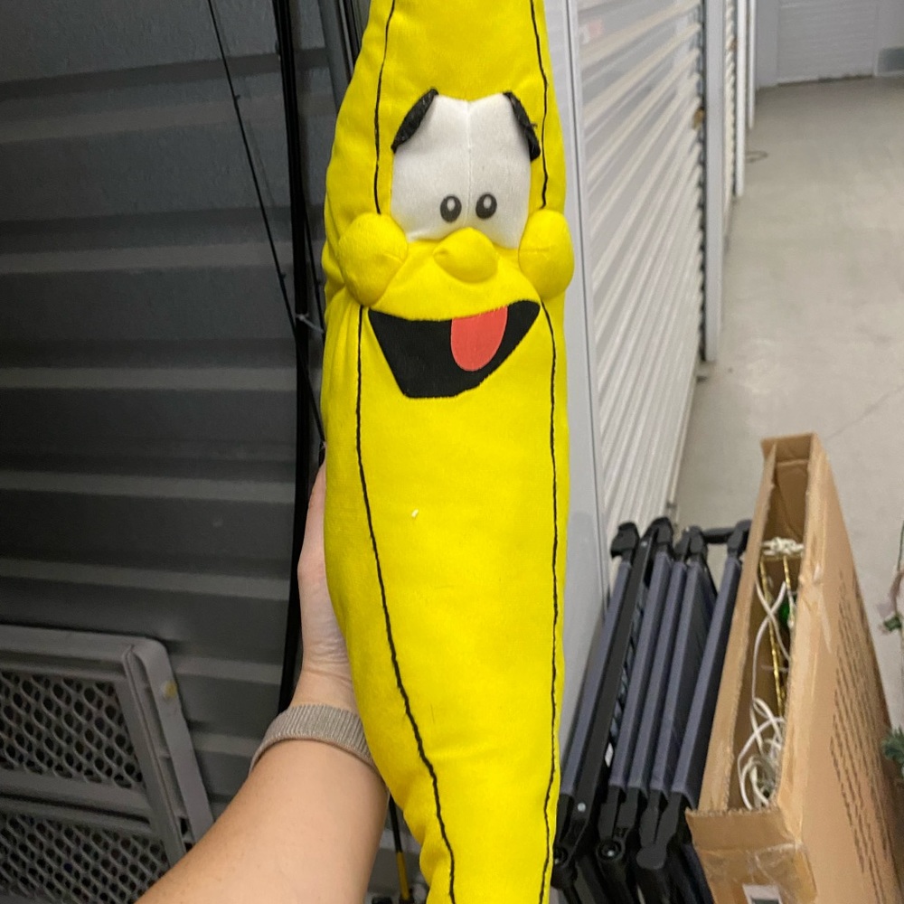 Giant banana plushie